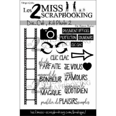  Les 2 Miss scrapbooking - Éphéméra «Kit Photo 2»
